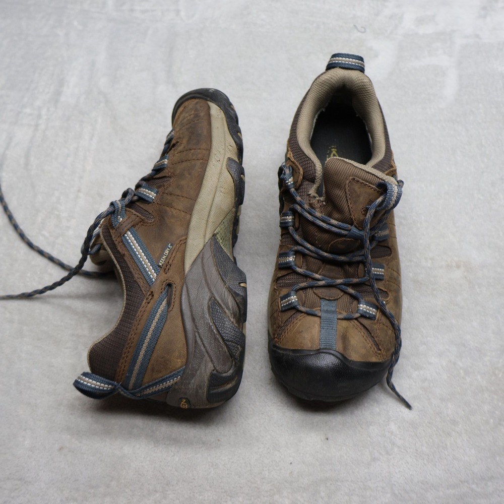 Keen Mens 9 Hiking Shoes Brown Targhee II Leather Mesh Trail Trekking Adventure